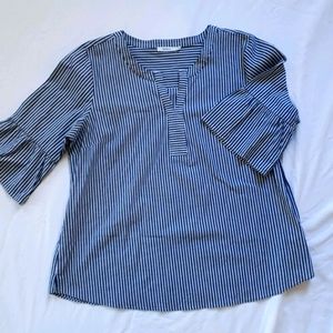 Ricki's Navy & White Popover Tunic